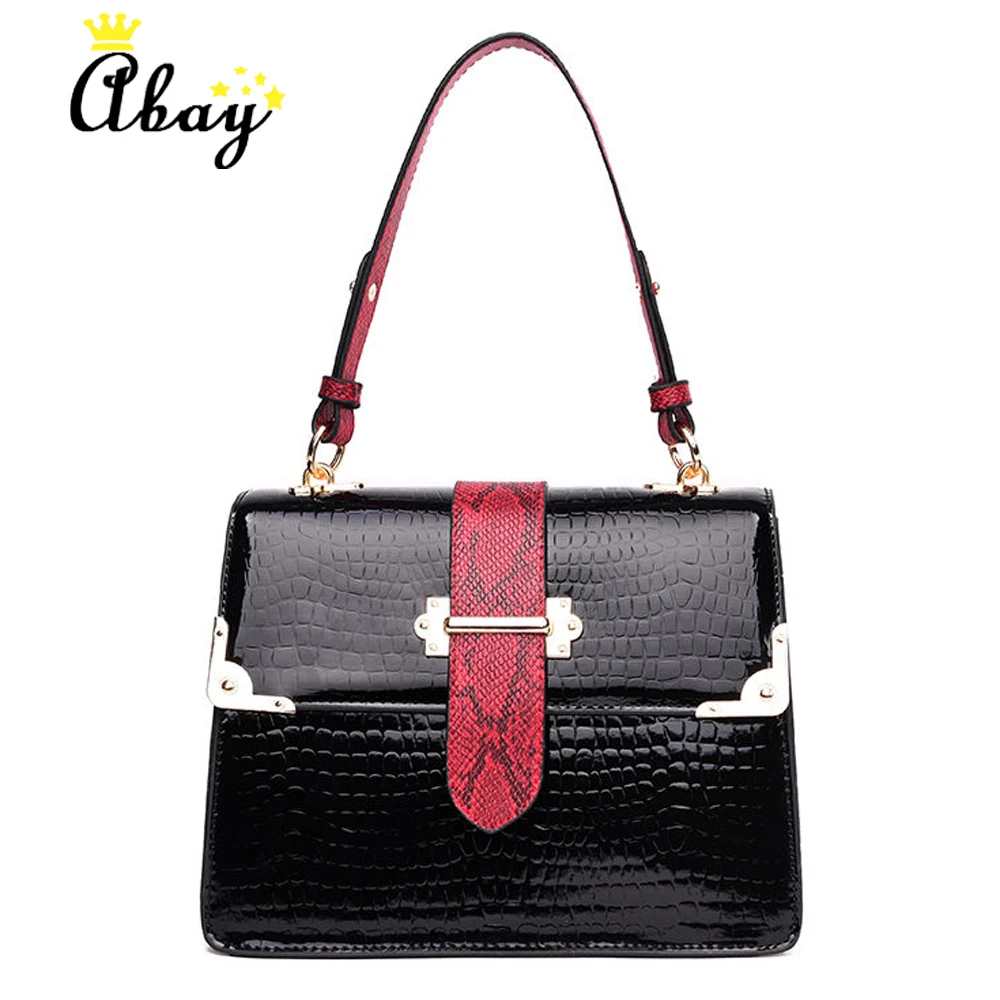 Модная крокодиловая дамская сумка Bolsos Mujer дизайнерская дамская сумка из искусственной кожи сумка-мессенджер на плечо с узором