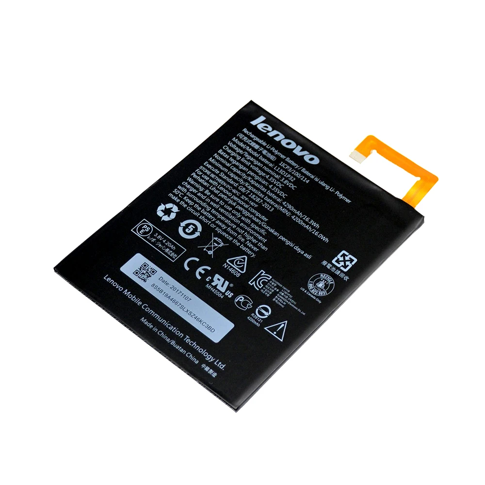 Оригинальный аккумулятор для планшета L13D1P32 Lenovo Lepad A8-50 Tab 3 8 дюймов A5500 S8-50 4200/4290 мАч