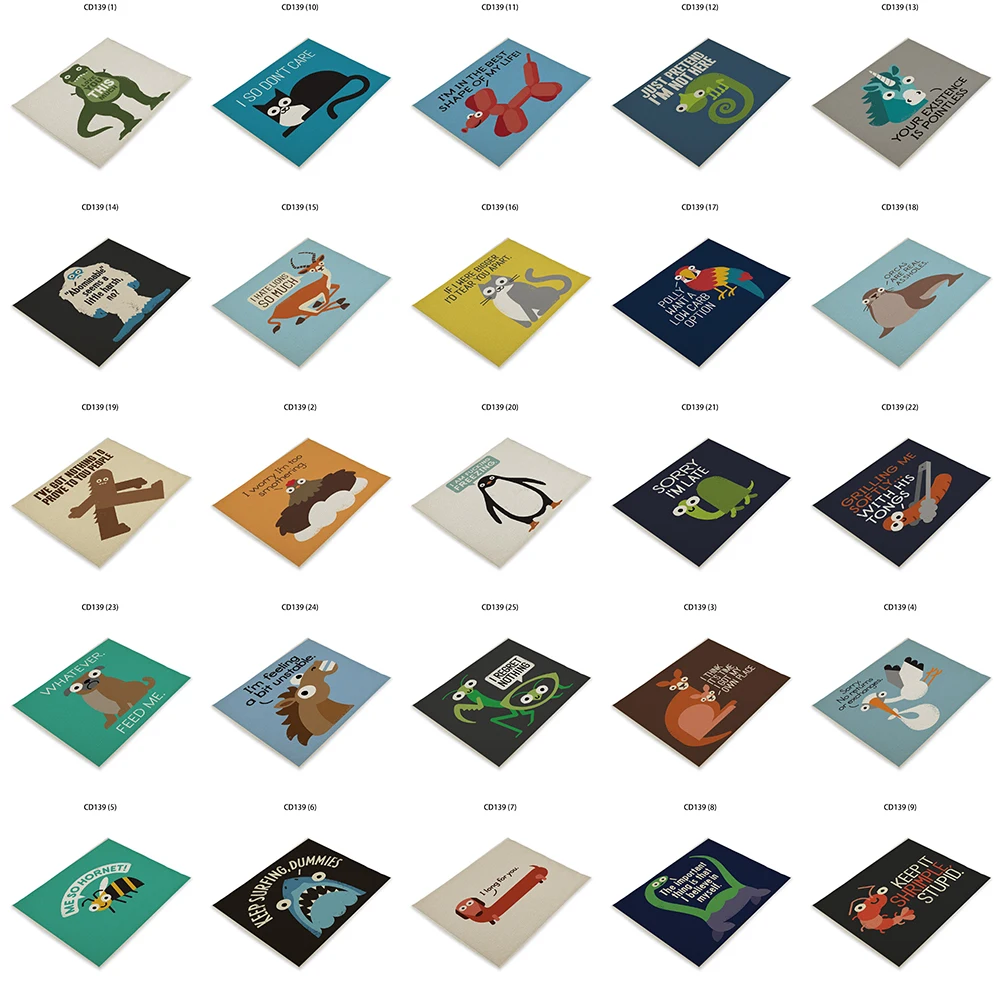 

Подставки с мультяшными буквами, индивидуальные салфетки, подставки на стол, коврики с животным рисунком, искусственный хлопок