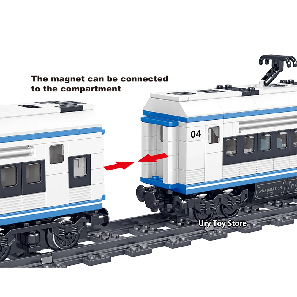 

Qunlong 0310 Technic Series Train Battery Electric Power Motor Mini Figures Educational Building Blocks Toys For Children