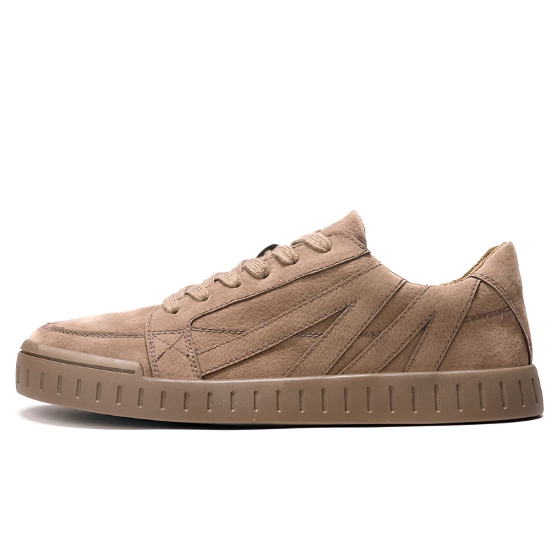 Повседневные модные кроссовки Кожаная дышащая Спортивная обувь на шнуровке