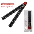 Угломер, 360 , 0-200 мм, 0-300 мм, цифровой электронный транспортир, инструмент для измерения дерева, для деревообработки, электронный угломер