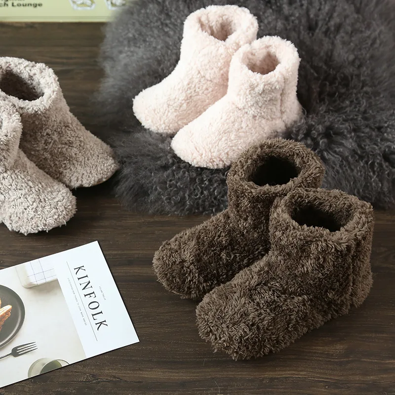 

Warm Winter Home Shoes Indoor Footwear Couple Home Floor Shoes Warm Boots Women Family Christmas Cotton Winter Shoes Women Boot