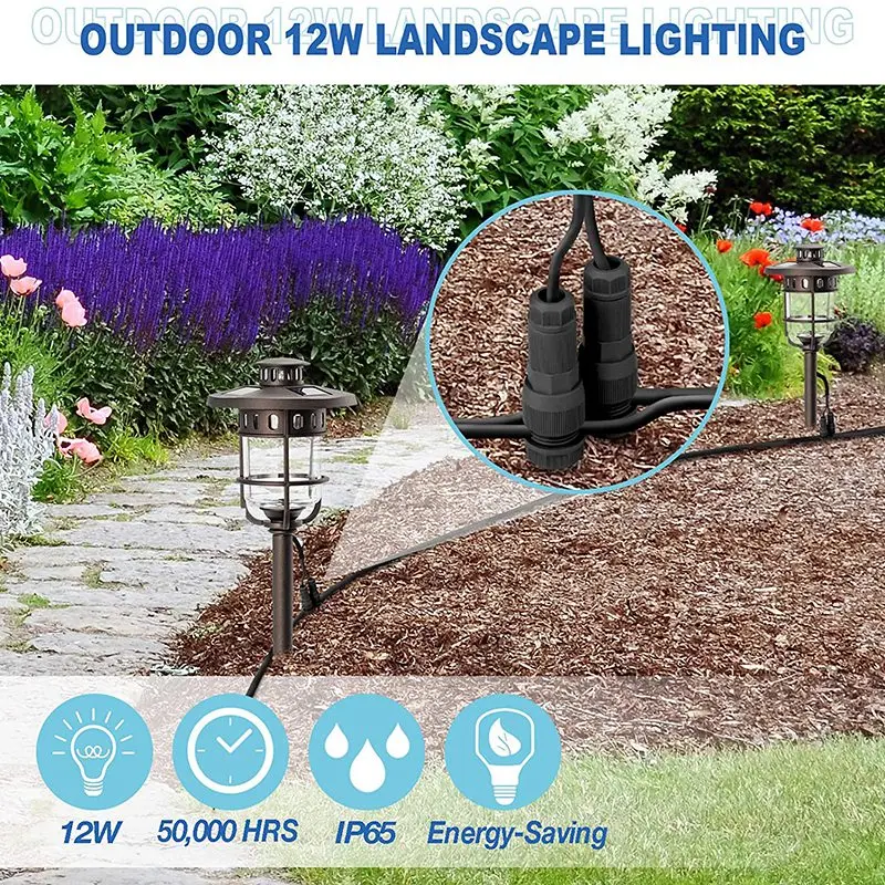 

Landscape Lighting Wire Connector, 20 Pcs Low Voltage Outdoor Fastlock Cable Connector, Easy to Install