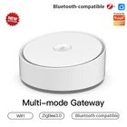 Умный хаб Tuya ZigBee 3,0, совместимый с Bluetooth, Wi-Fi, беспроводной мост шлюза, дистанционное управление через приложение, работает с Alexa Google Home