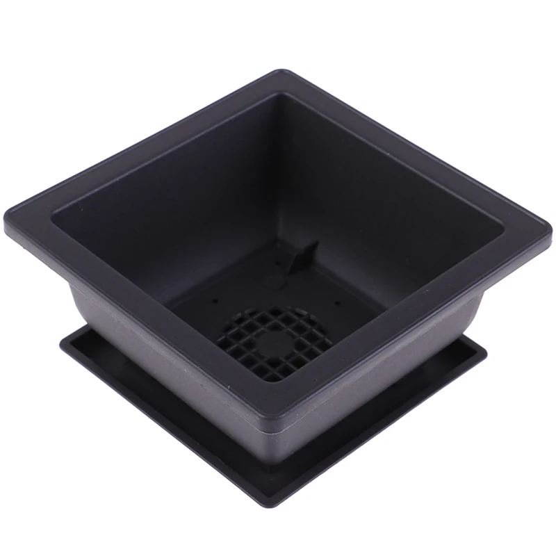 

1PC Flower Pot Tray Balcony Square Flower Bonsai Bowl Nursery Basin pots Planter