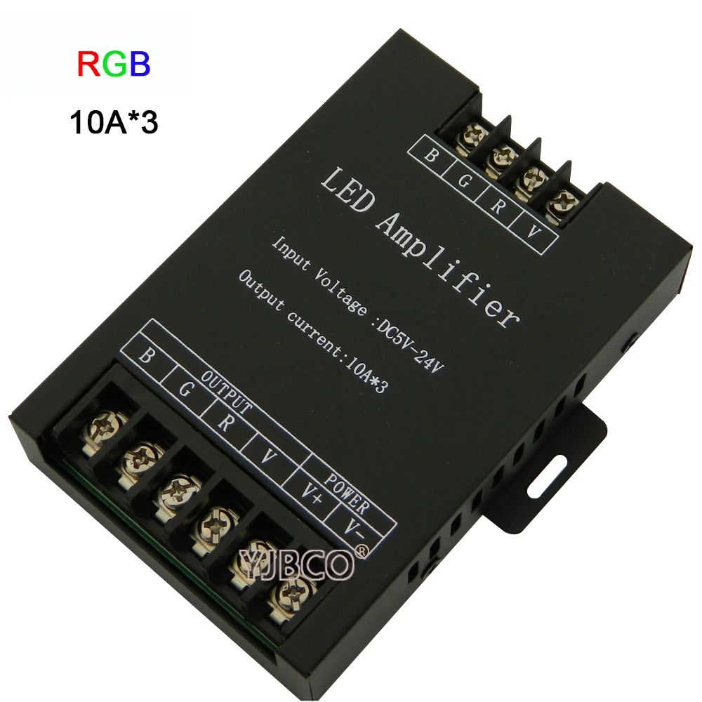 Aluminum DC5V-24V Led Controller 12A/24A/30A 3CH 4CH RGB RGBW Amplifier for 5050 3528 Strip Tape Power Repeater Console | Лампы и