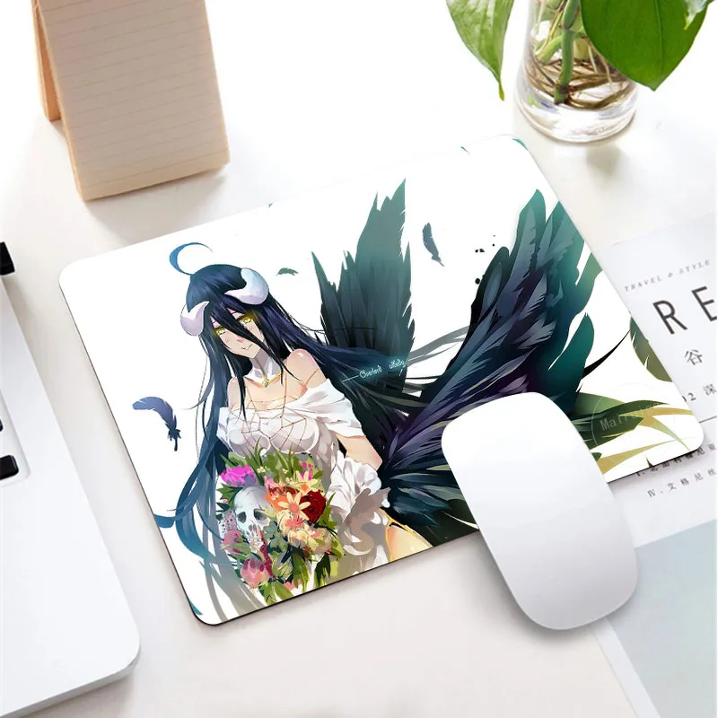 

Drop Shipping Anime Overlord Albedo Customized Laptop Gaming Speed Mouse Pad Size for18x22cm 20x25cm 25x29cm Rubber MouseMats