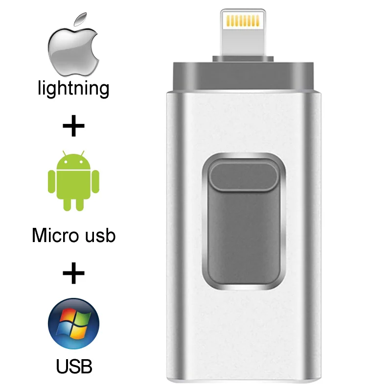 Usb флеш-накопитель для iPhone 6/6s/6plus/7/7plus/8/X Usb/Otg/Lightning 2 в 1 флеш-накопитель для iOS внешних устройств хранения
