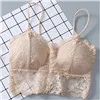 

sexy lingerie Women Sexy Lace Bralette Camis Vest Have A Chest Pad Wearing Sports Floral Underwear brassiere sport femme N50