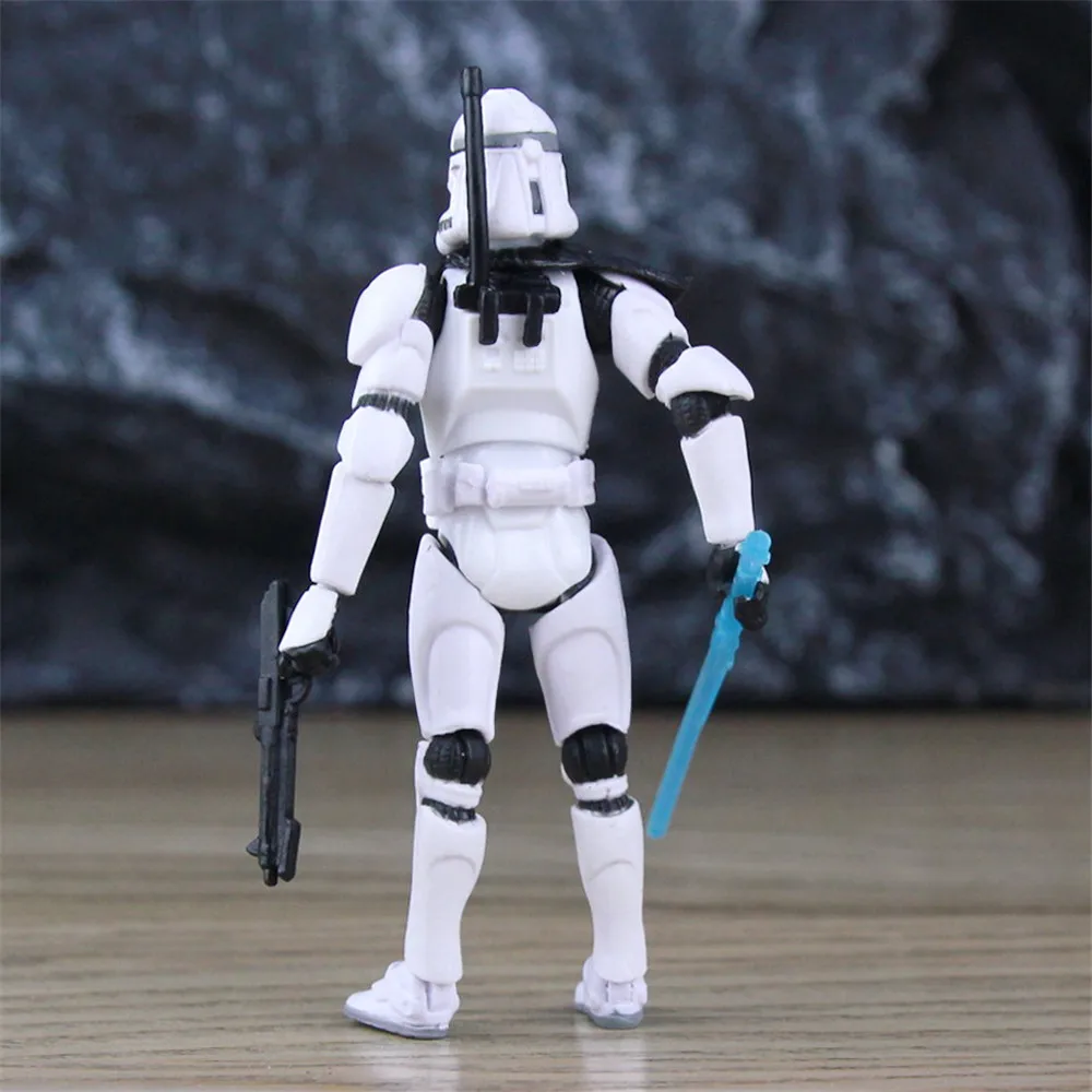 

Star Wars 3.75" Classic Plain White Trooper Action Figure Team Army Builder Toys Doll Model