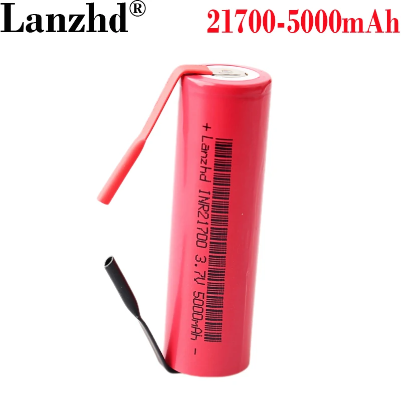 

8PCS 21700 battery DIY 3.7V lithium 5000mah 5C batteries for Electric drill Toy Electronic cigarettes