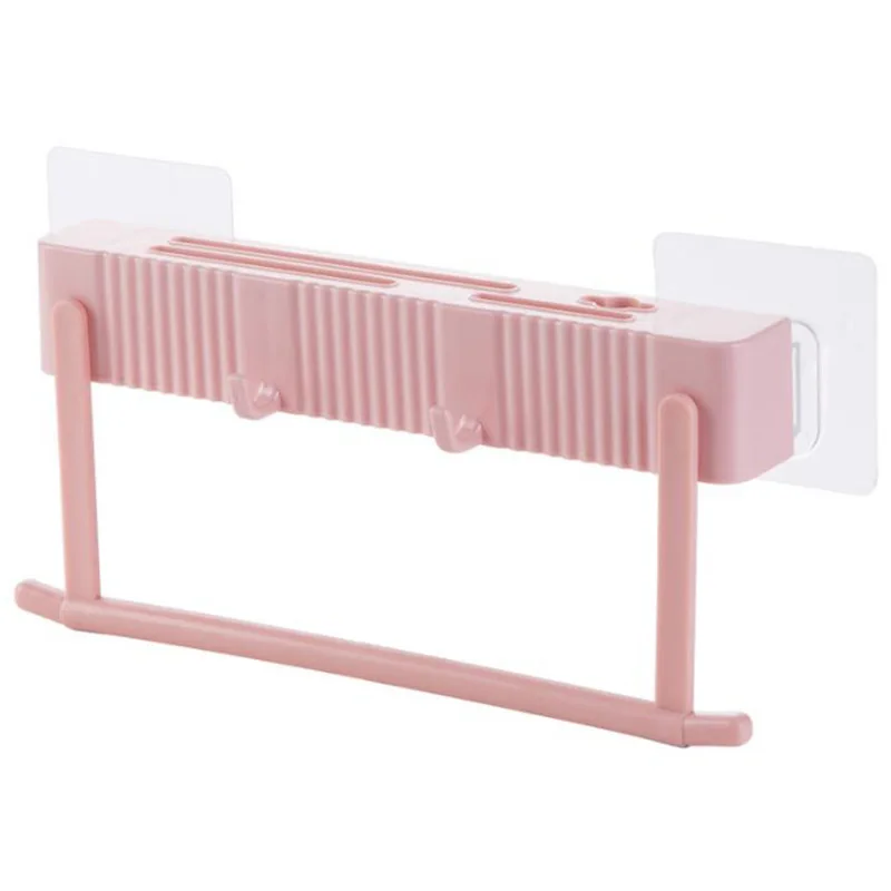 Кухонный настенный стеллаж для хранения ножей чистящие кисти инструменты полка