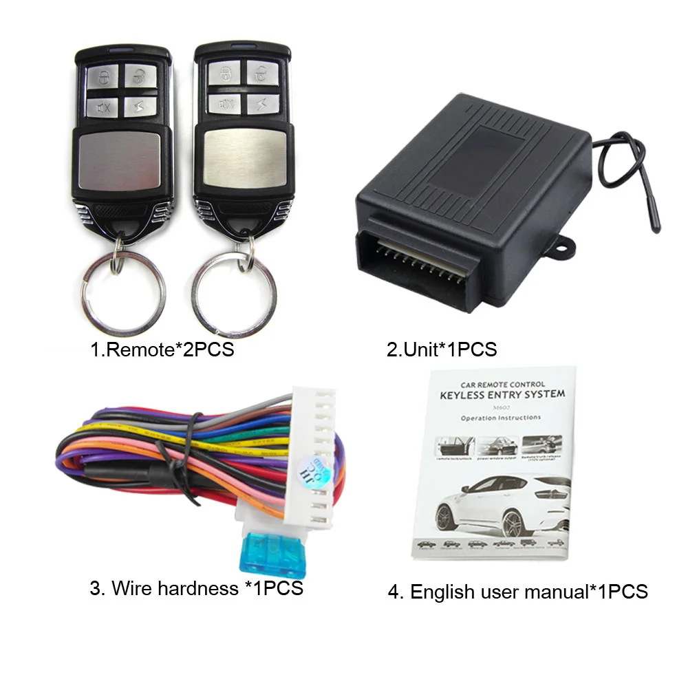 

Car Central Door Lock Auto Keyless Entry System Button Start Stop Keychain Central Kit for Universal Car 12V Dropshiping