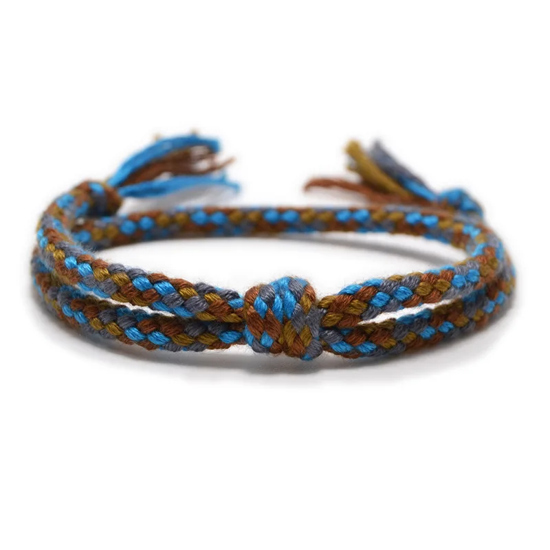 Красочные браслеты-ленты с узлами для защиты удачи амулет успеха ручной работы