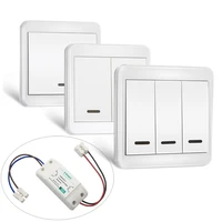 wireless light switch kit no wall power remote control switches for lamps fans appliances 433mhz rf receiver default on