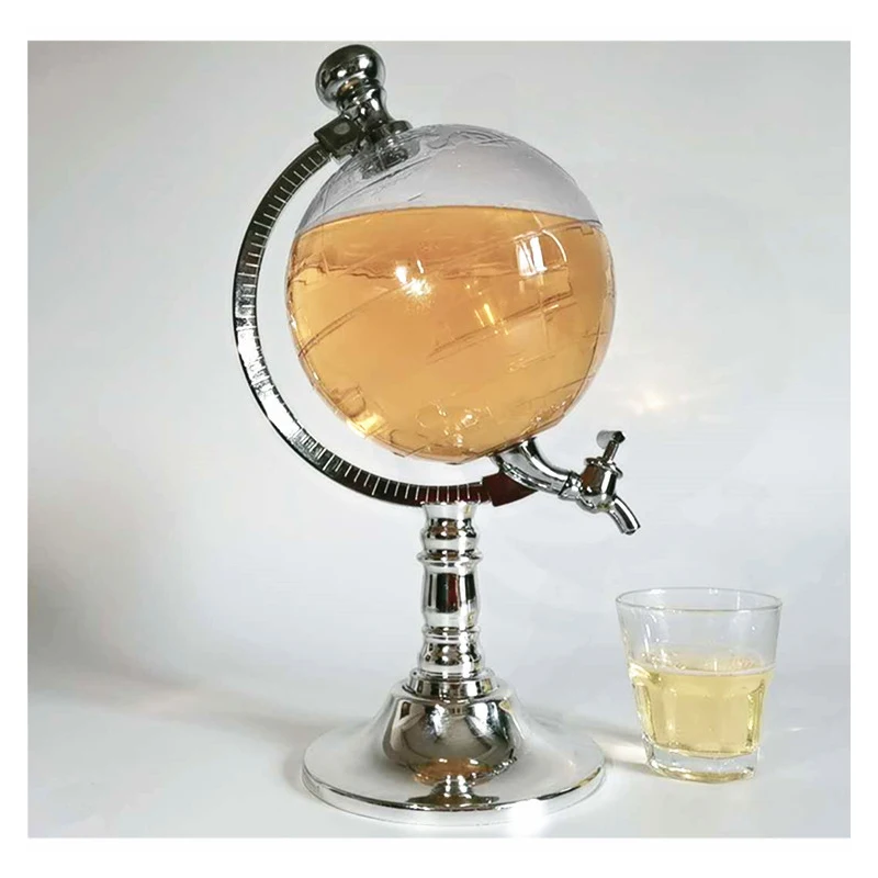 

1.5L Bar Wine Alcohol Shot Dispenser Pourer Rack Liquor Drinks Dispenser Rack Bar Accessory Globe Party Dispenser Drinking Tools