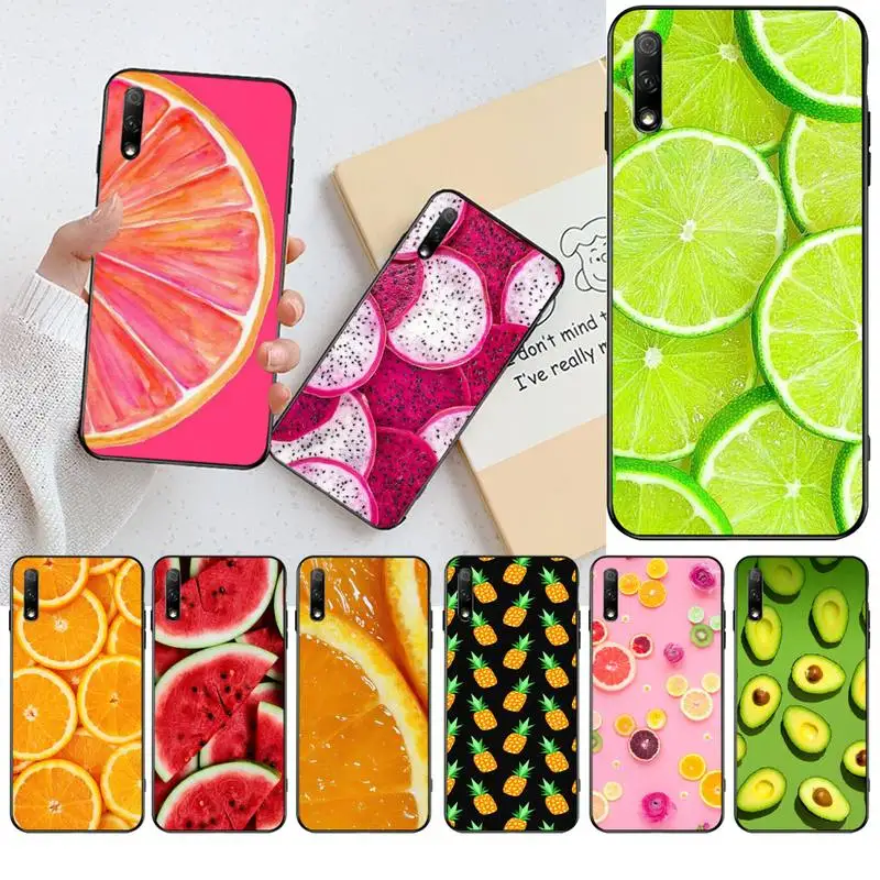 

CUTEWANAN Fruit DIY Painted Bling Phone Case For Huawei Nova 6se 7 7pro 7se honor 7A 8A 7C Prime2019