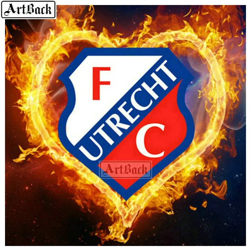 Алмазная картина Feyenoord Роттердам 20x20 см футбольная икона Полная площадь - Цвет: A