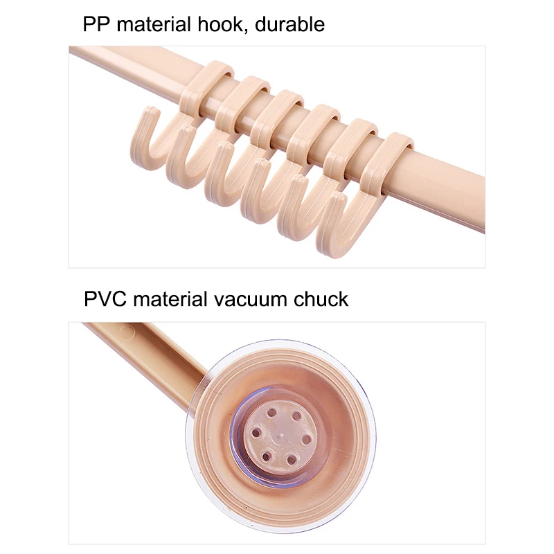 Настенная дверь крюк настенная вакуумная стойка присоска 6 крючков полотенце