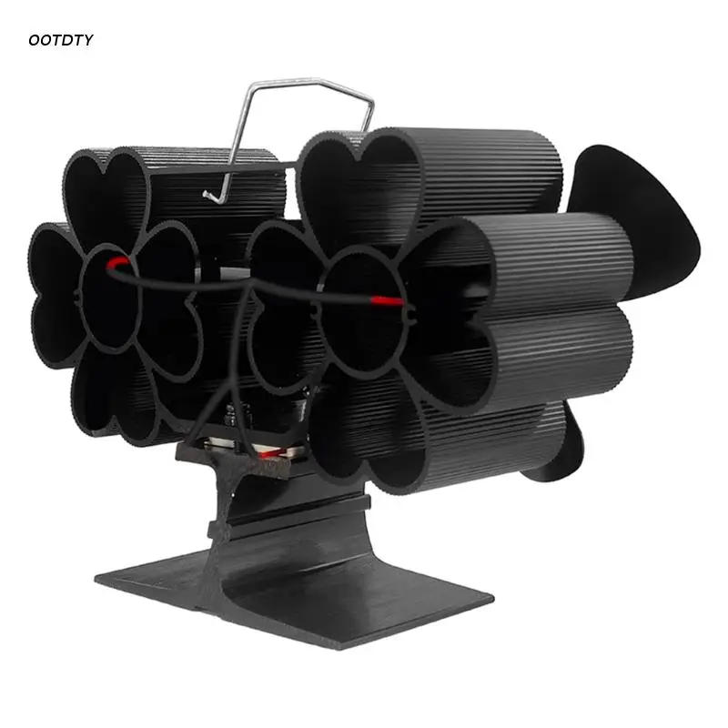 Бесшумный вентилятор с 6 лопастями для дровяной плиты небольшой идеальный