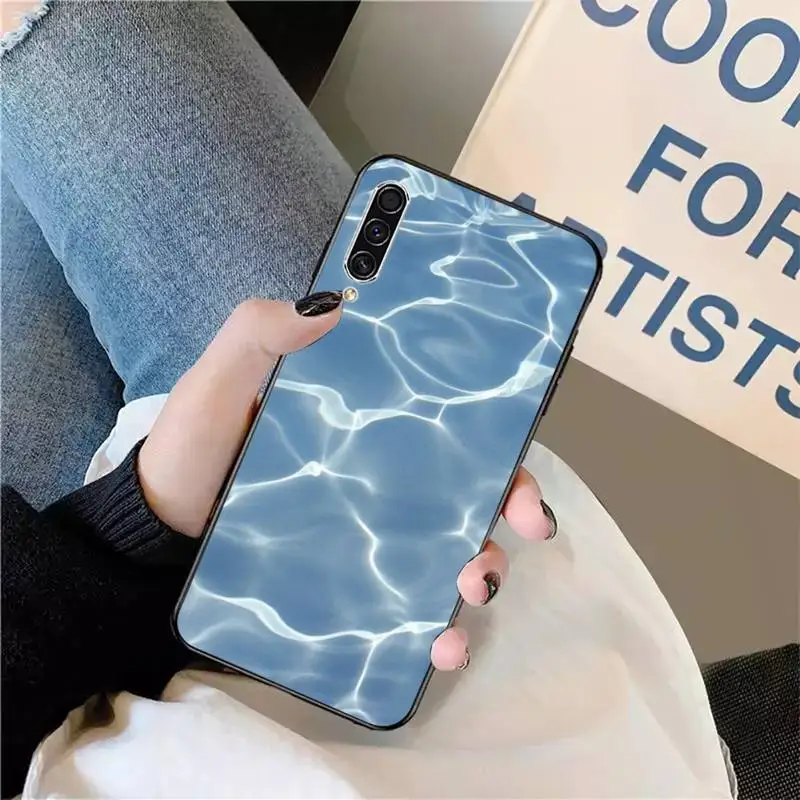 

Sea waves pattern Phone Case For Samsung galaxy S 9 10 20 A 10 21 30 31 40 50 51 71 s note 20 j 4 2018 plus