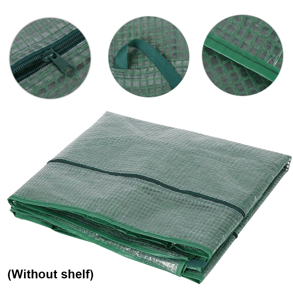 

Greenhouse Cover Case PVC Anti-UV Protect Cover Shade Warm Garden 3-Tier Patio Plant Flower Greenhouse Replacement Covers