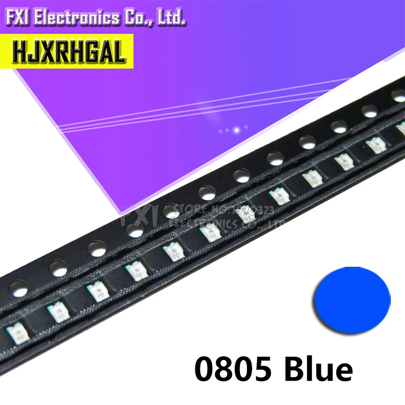 100 шт. синий 0805 SMD светодиодный диоды для подавления переходных скачков