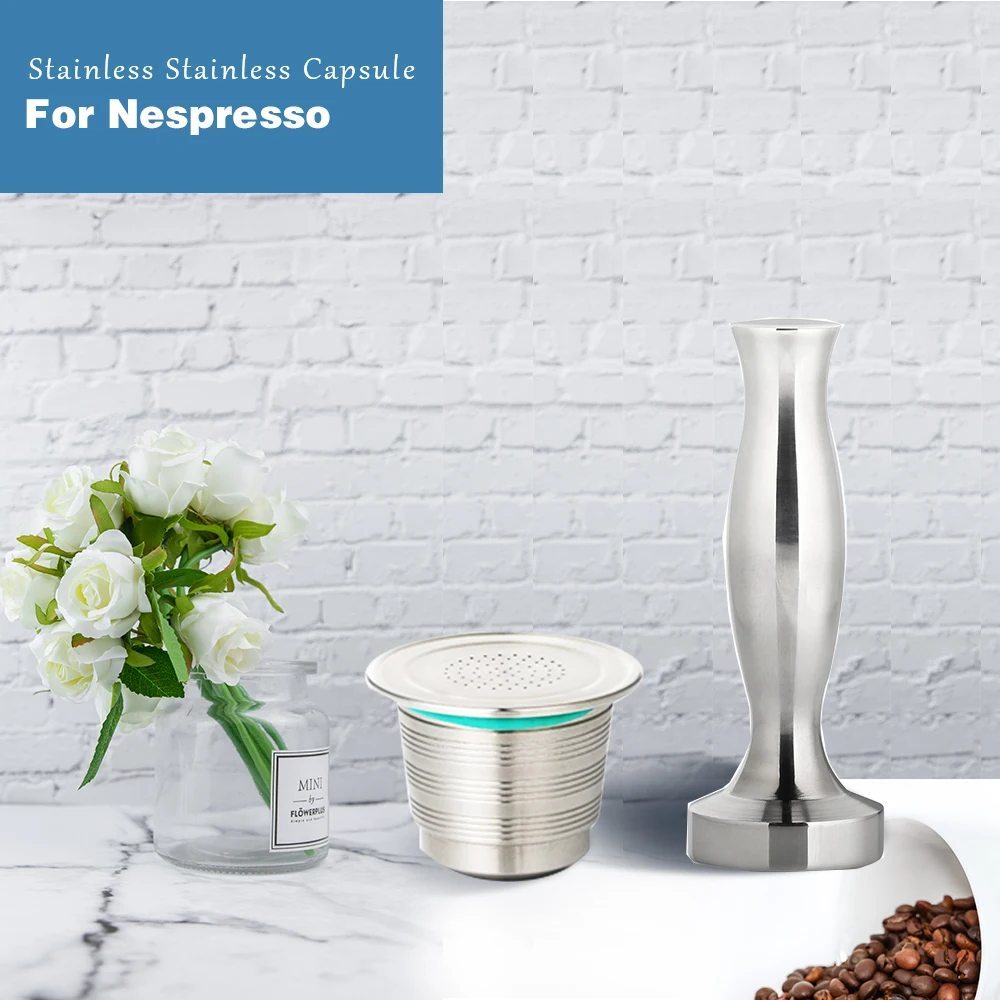 

3PCS Refillable Tasse Nespresso Inox Empty Capsules Stainless Steel Reusable Filter Cup Rechargeable Inoxidable Coffee Pod Taza