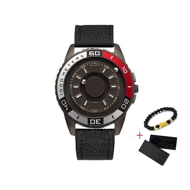 Gray Black Nylon Eutour Новые магнитные часы мужские Роскошные Силиконовые часы ремешок дизайнерские магнитные часы мужские повседневные кварцевые мужские s наручные часы дропшиппинг - Цвет: Gray Black Nylon