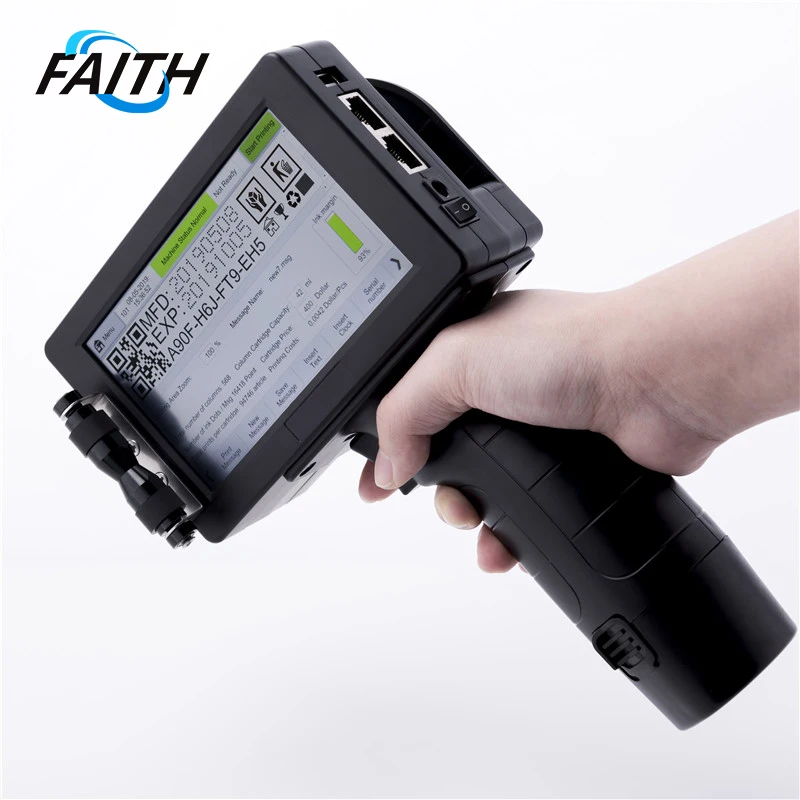

Ручной струйный кодер Faith 25,4 мм, QR штрих-код, дата-номер, логотип, этикетка на дату истечения срока годности, пластиковый металлический карто...