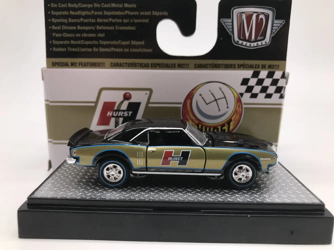 M2 1:64 1968 Pontiac Firebird 400 Модель автомобиля из сплава металлические игрушки для детей