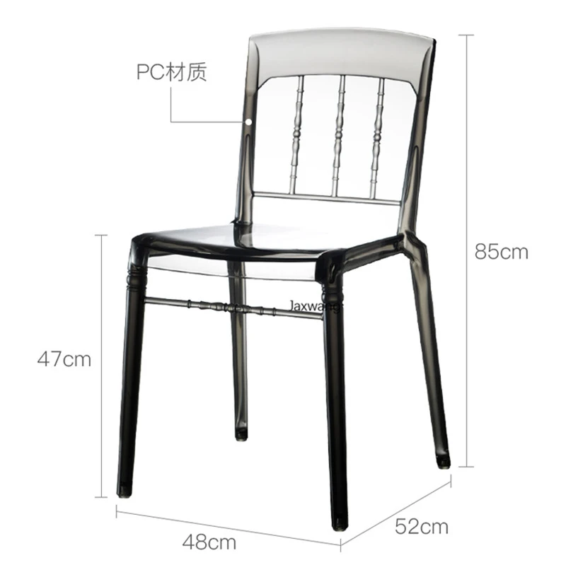 

Nordic Dining Chairs Acrylic Modern Minimalist Dining Chair Kitchen Furniture Bedroom Chair Designer Single Transparent Chair