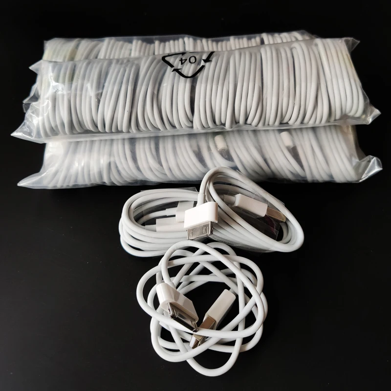 USB кабель для зарядки и передачи данных для iPhone 4 4 S ipod Nano Ipad 2 3 Iphone 4 S 30 Pin шнур Usb кабель для зарядки телефона 10 шт./лот