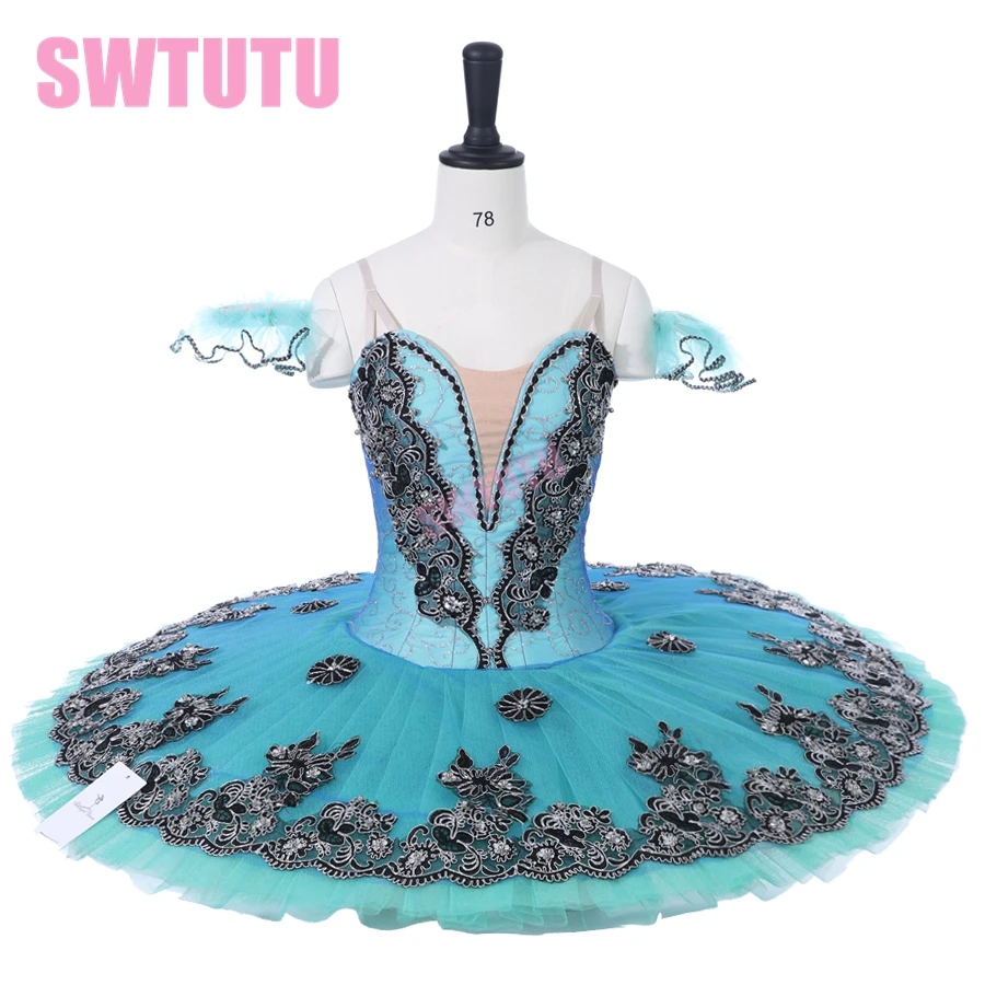 Зеленая классическая балетная пачка для взрослых синяя профессиональная