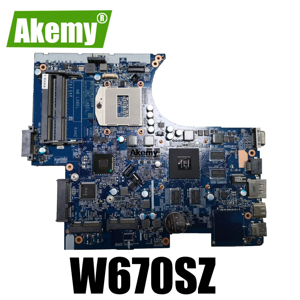Ноутбук moterboard подходит для Clevo W670 W670SZ W670SJ материнская плата 6-77-W670SJ00-D02 D01 |