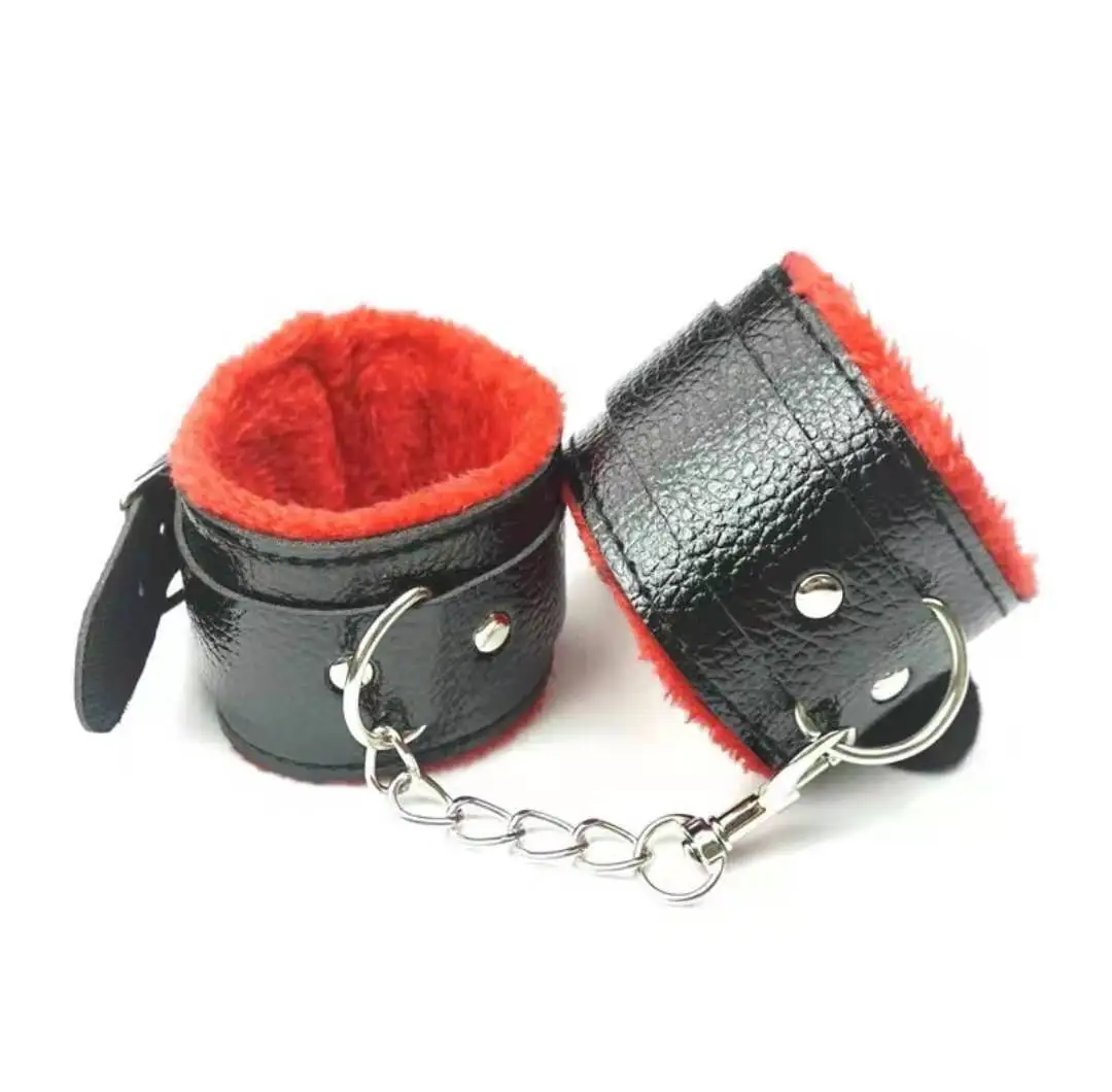 

SM adult sexy supplies bundle tied binding handcuffs leather plush female binding items