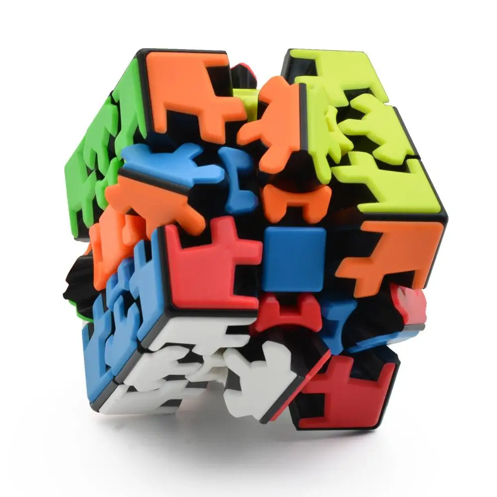 

3x3 3D Adhesive Paper Gear Magic Cube Puzzle Toy for Kids Random Color