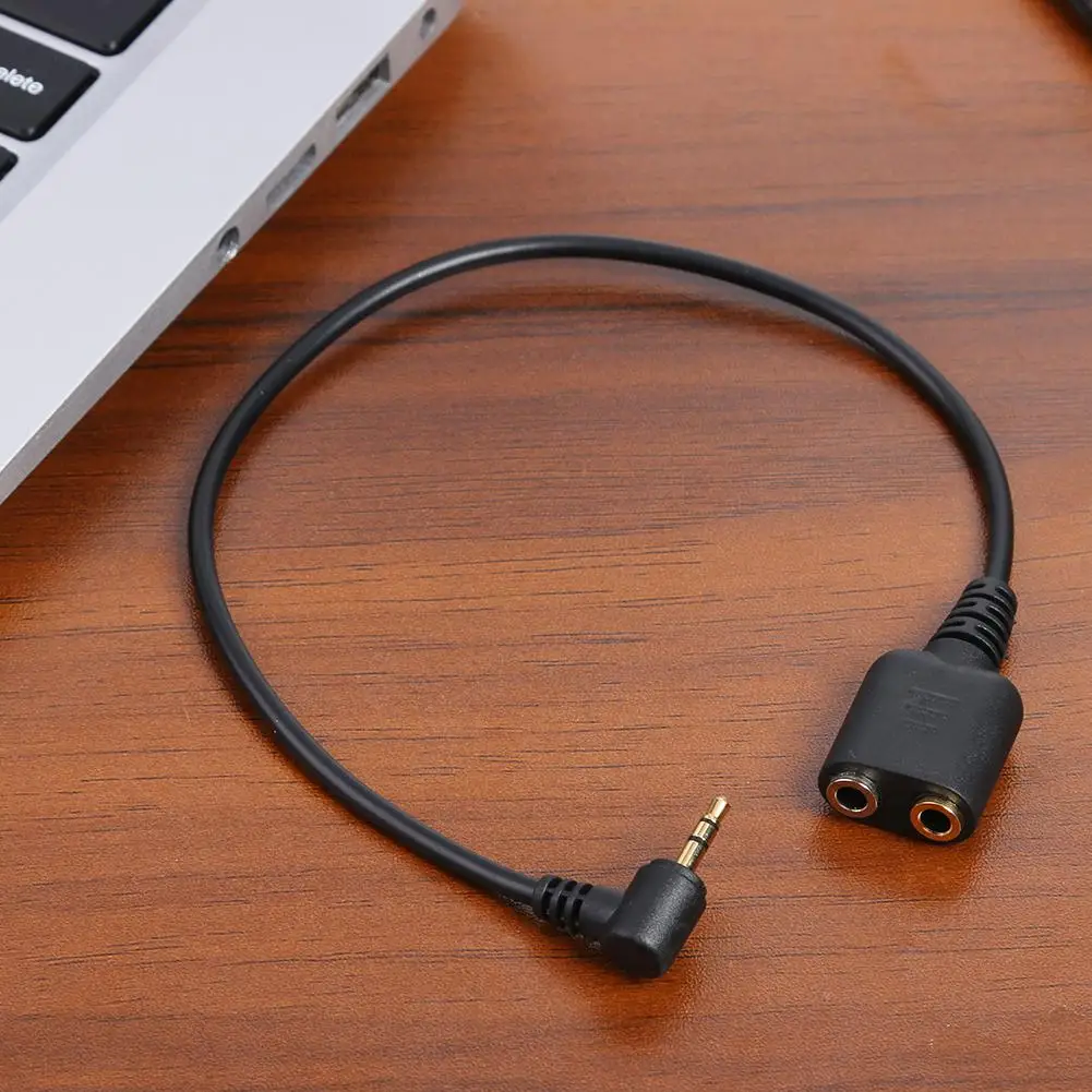 Переходник с 2 5 мм штекер на 3 разъем для наушников и микрофона гнездо коррозионная стойкость длительный