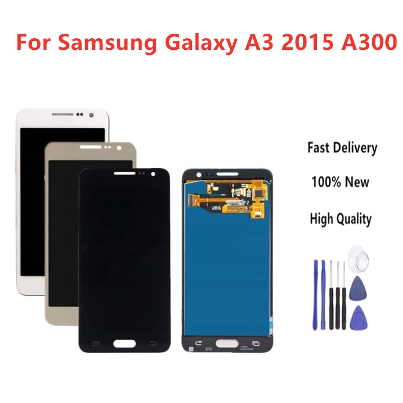 Высокое качество для Samsung Galaxy A3 2015 A300 A3000 A300F A300M ЖК дисплей + сенсорный экран в