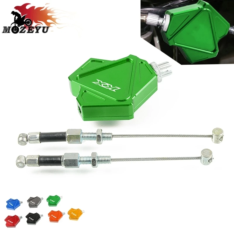 Для Kawasaki KX65 KX85 KX125 KX250 KX250F KX450F Мотоцикл CNC трюк рычаг сцепления легко тяните кабель