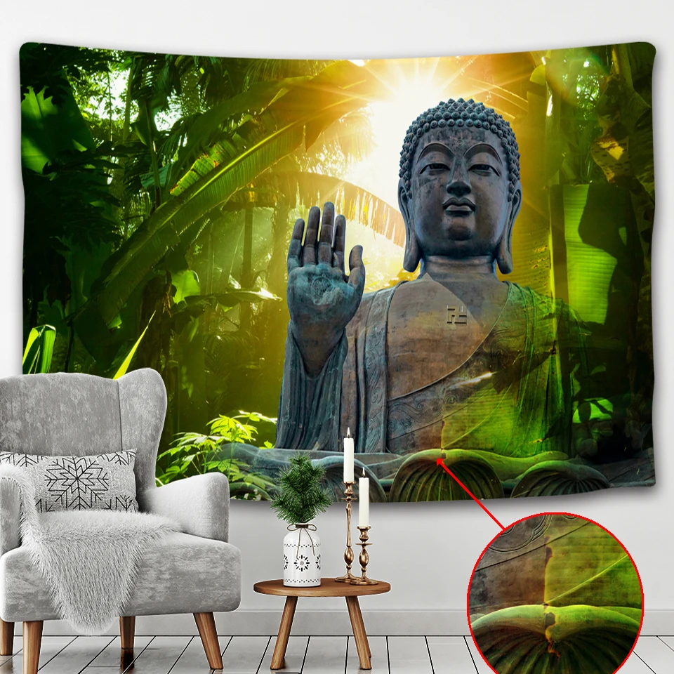 Индийский Будда медитация чакра Гобелен Мандала гобелен стена Йога хиппи ведро