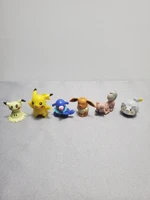 4pcs tomy pokemon action figure pikachu charmander squirtle bulbasaur model monster battle figure toys