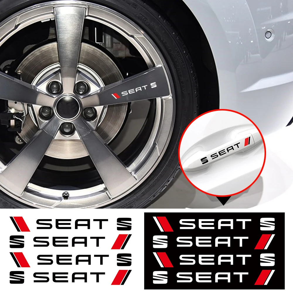 4 шт. Тюнинг автомобилей творческий двери автомобиля наклейки на ручку дизайн