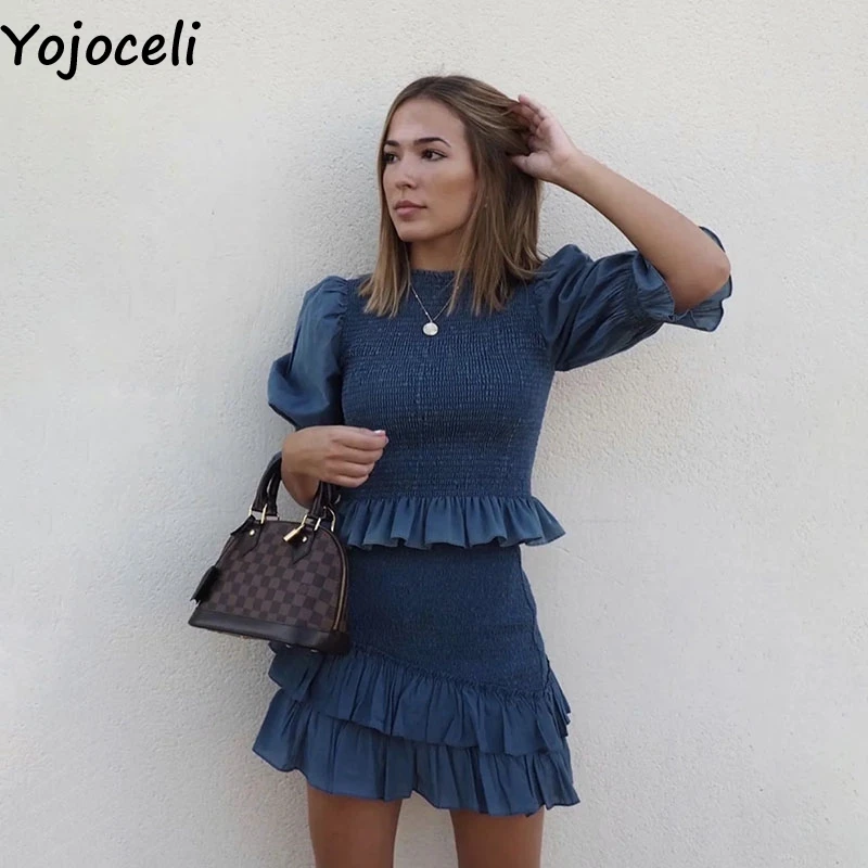 Yojoceli сексуальное элегантное облегающее платье с цветочным принтом женское