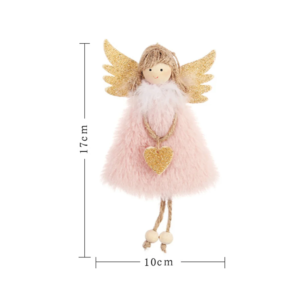 Милая любовь плюшевые перья Ангел кулон окно Дисплей сцены украшения гостиной