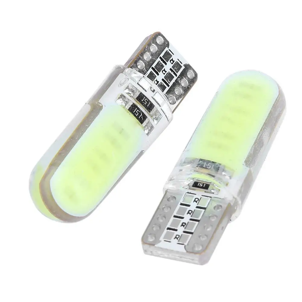 

2PCS T10 W5W LED COB для внутреннего освещения автомобиля 12V 12SMD Автоматический указатель поворота Wedeg Боковая купольная лампа для чтения Подсветка номерного знака Белый