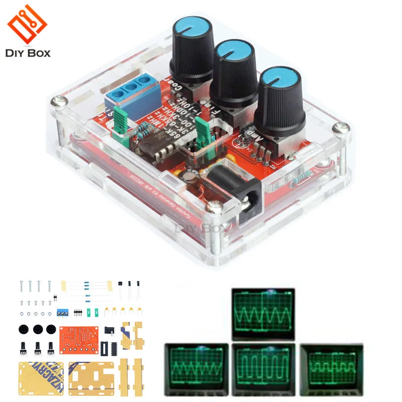 1 Гц-1 МГц XR2206 функция генератор сигналов DIY Kit синус/треугольник/квадратный выход генератор сигналов Регулируемая амплитуда частоты