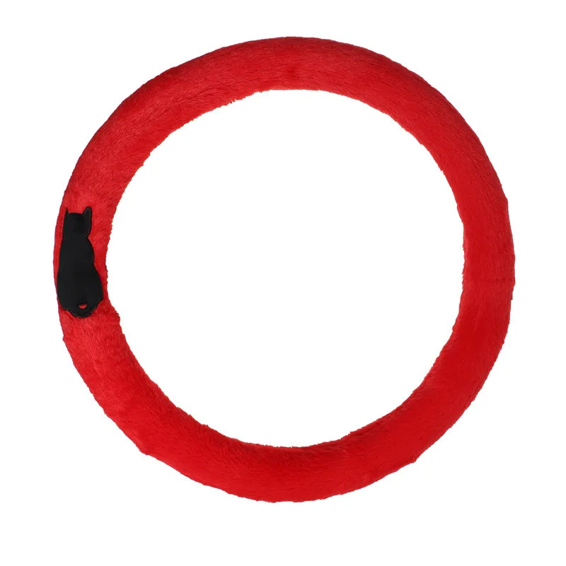 

Car Cartoon Steering Wheel Cover Universal Elastic Long Plush Steering Wheel Cover for Winter Warm автомобильные товары