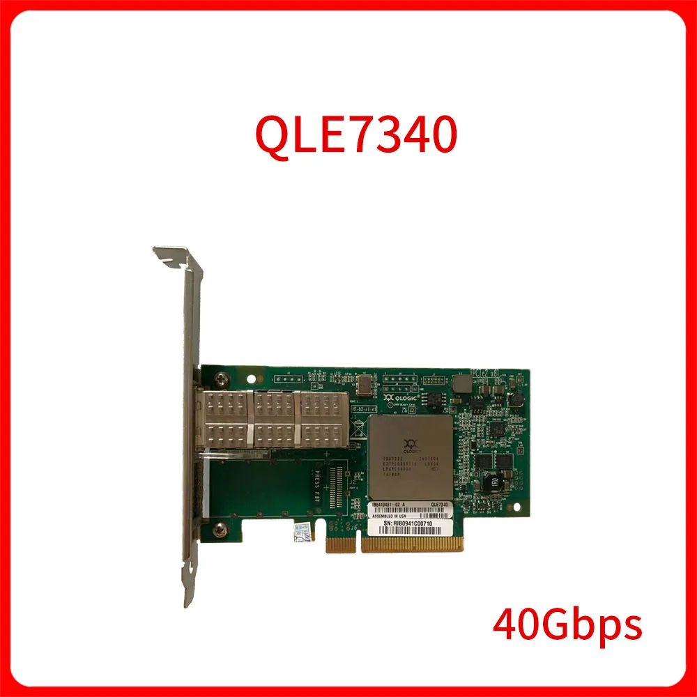 

Original QLE7340 HCA card network card Infiniband QSFP PCI-E 2.0 x8 1-Port 40Gbps Host Channel Adapter For Qlogic
